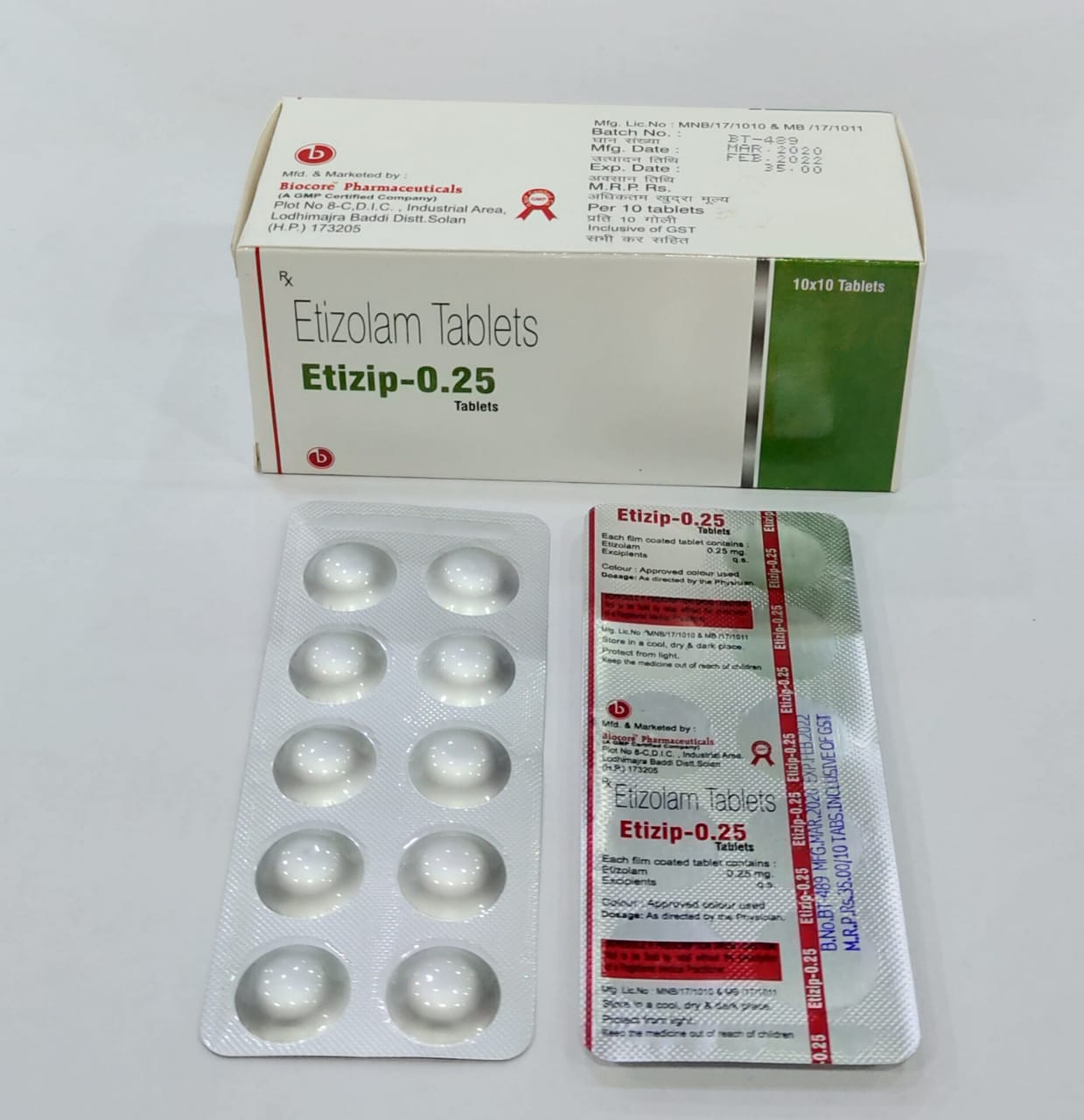 ETIZIP-0.25 Tablets